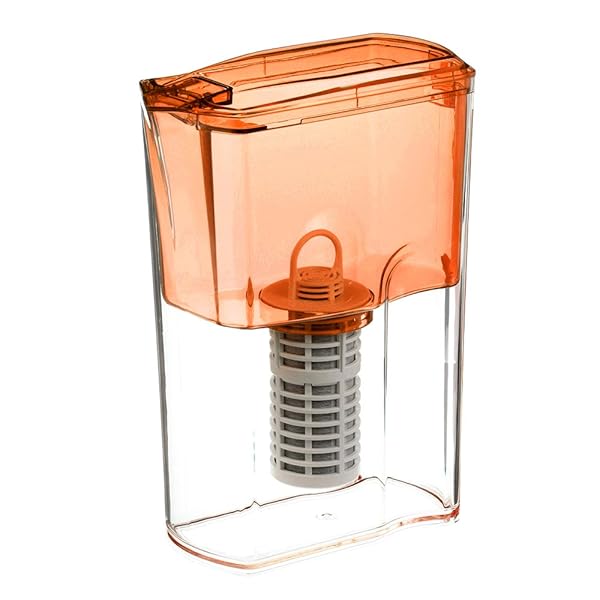 ガイアの水135 ポット型浄水器（カートリッジ付） (オレンジ)