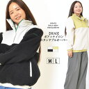 【30日限定 最大15%OFFクーポン】プルオーバー M L レディース ブルゾン 長そで ボア HEAD 洗濯機洗い可 スタンドカラー ハーフジオップ 無地 ...