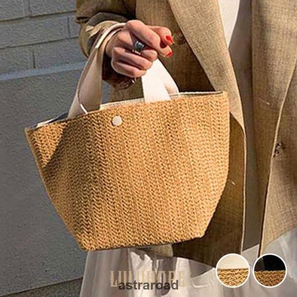 かごバッグ レディース メンズ ユニセックス おしゃれ かわいい 持ち手 黒 ミニ コンパクト ポリエステ..