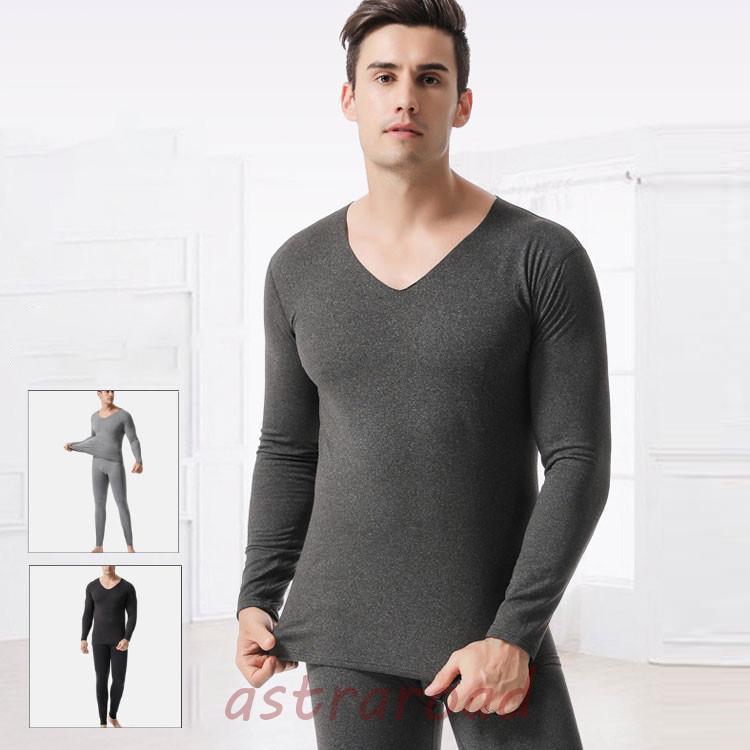 上下セット 秋冬　メンズインナー 男性用　インナーウェア　肌着 アンダーウェア 長袖シャツ　防寒インナー 暖かい 下着 保温タイツ トップス