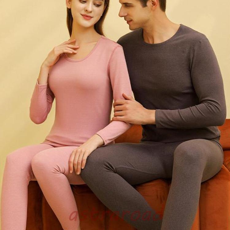 上下セット 秋冬　メンズインナー 男女兼用　インナーウェア　肌着 アンダーウェア 長袖シャツ　防寒イ..