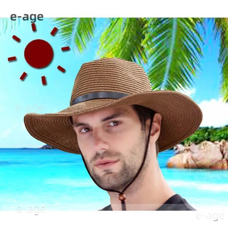 麦わら帽子 メンズ 大きいサイズ ストロー ペーパーハット 折りたたみ 麦わら 夏 レディース 日よけ対策 紳士 ナチュラル アウトドア 日除け