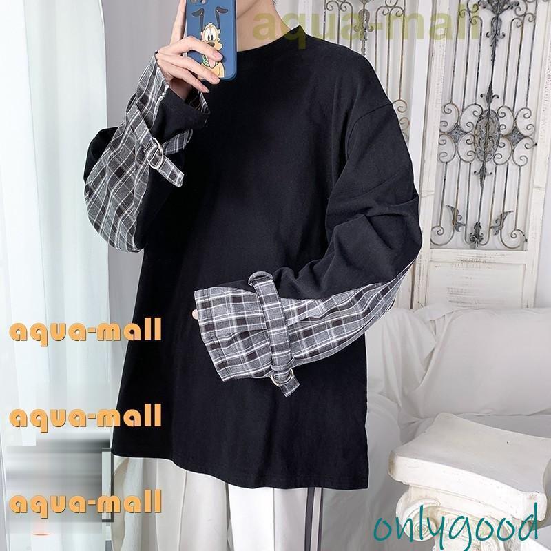 ゆったり 秋 メンズTシャツ オシャレ 長袖Tシャツ 魅せてくれる 丸ネック トップス 新作 おしゃれ メンズ インナー シンプル