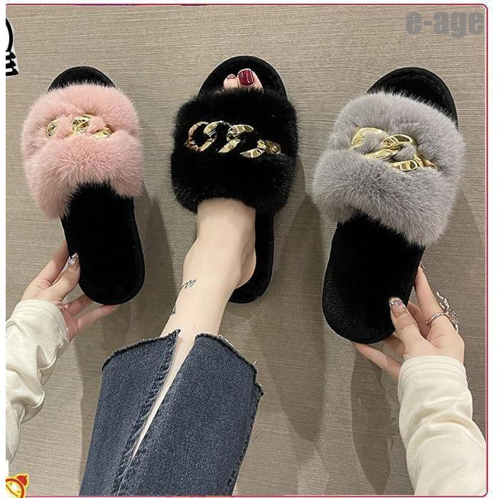 ファーサンダル ボアスリッパ ルームシューズ レディース スリッパ かわいい 冬 ふわふわ もこもこ あ..