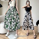 花柄 パンツ ボトムス ガウチョパンツ レディース 春新作 ワイドパンツ花柄 リゾート ビーチ 旅行 ボヘミアン 体型カバー おしゃれ 着痩せ 高見え 細見え