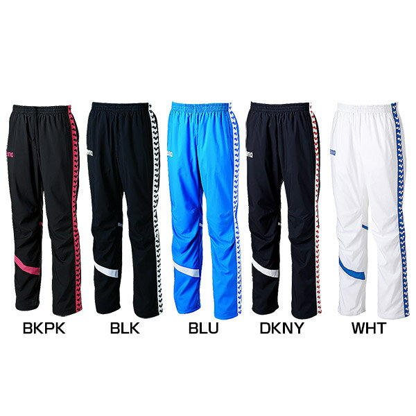 SS S M L O XO (BKPK)ブラック×ピンク (BLK)ブラック (BLU)ブルー (DNY)ダークネイビー (WHT)ホワイト トレーニングウェア スポーツウェア おしゃれ オシャレ かっこいい かわいい 男性用 女性用 ユニセックス 男女兼用 両用 最安値に挑戦！arena　アリーナってどんなブランド？？フランスで生まれたスイムウェア・スポーツウェアブランド。アリーナの考えるアスリートとは、自分らしくあることを大事にする人、自分の可能性に挑戦するすべての人です。プロアスリートが記録に挑む姿が美しいように、未知なる自分に挑む姿は美しい。その美しさを最大限に引き出し、パワーと誇りを与えるブランドでありたい。ENHANCE YOUR STYLE。 こちらの商品の素材、サイズ、機能などはっ水性・透湿性・低ノイズ・ストレッチ性・防しわ性に優れたスイマーのためのロングパンツ。濡れた体に着ることも想定し、点接触で速乾性のある裏地を使用しています。スイマーの鍛えられた身体をよりかっこよく見せるスリムシルエットで、アリーナの象徴でもあるチームラインとシルエットに合ったシャープなデザインです。 ■素材：表地:ポリエステル 100% 裏地: ポリエステルアリーナ メンズ(ユニセックス) スポーツウェア サイズ表 サイズ SS(XS) S M L O(XL) XO(XXL) 身長 158-162 163-167 168-172 173-177 178-182 183-187 胸囲 82-86 86-90 90-94 94-98 98-102 102-106 胴囲 68-72 72-76 76-80 80-84 84-88 88-92 ※当店では、システムで在庫調整を行っております。在庫更新のタイミングにより、在庫切れの為、稀にご用意できない場合がございます。