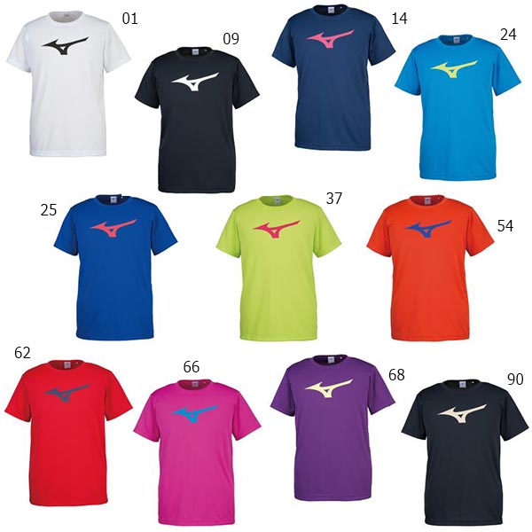 ミズノ Mizuno メンズ レディース 半袖Tシャツ トップス ロゴ スポーツ トレーニング 吸汗速乾 32JA8155