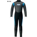 アクア ジュニア キッズ ウエットスーツ スキンフルスーツ マリンスポーツ アウトドア スノーケリング サーフィン ブラック 黒 送料無料 AQA KW-450...