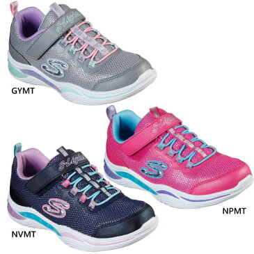 スケッチャーズ SKECHERS ジュニア キッズ ガールズ パワー ペタルス POWER PETALS スニーカー シューズ 運動靴 ゴム紐 マジックテープ 女の子 光る靴 20202L