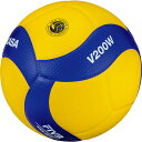 ミカサ メンズ レディース 国際公認球 検定球5号 バレーボール 競技用 イエロー 黄色 送料無料 MIKASA V200W