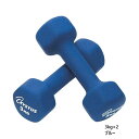 3kg 2個セット トーエイライト メンズ レディース ラバーコーティング ダンベル 筋トレ ダイエット トレーニング フィットネス リハビリ 鉄アレイ ブルー 青 送料無料 TOEILIGHT H9065(4)