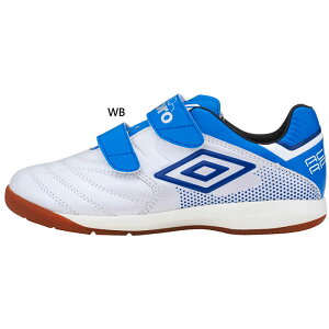 ジュニア キッズ アクセレイタ- BL JR WIDE I サッカー トレーニングシューズ フットサルシューズ 室内 ベルクロ ワイド幅 アンブロ UMBRO UU4RJB06WB