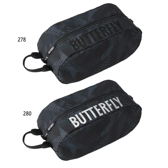 バタフライ メンズ レディース ジュニア エミネル シューズケース 卓球用品 シューズ袋 収納 ブラック 黒 シルバー 送料無料 Butterfly 63260