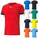 プーマ メンズ チームライズ TEAMRISE ゲームシャツ サッカーウェア フットサルウェア トップス 半袖 吸汗速乾 ホワイト 白 ブラック 黒 ブルー レ...