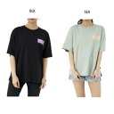 ラスティ レディース オーガニックTシャツ カジュアルウェア トップス 半袖Tシャツ ブラック 黒 送料無料 RUSTY 922512