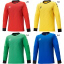 ヒュンメル メンズ レディース ジュニア ゴールキーパーシャツ パッド付き サッカーウェア フットサルウェア トップス 長袖 ブルー レッド 青 赤 イエロー ...