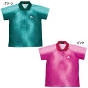 ルーセント レディース ゲームシャツ テニス バドミントンウェア トップス ピンク グリーン 緑 送料無料 LUCENT XLP4741 XLP4745