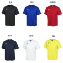 アンブロ メンズ ゲームシャツ (ワンポイント) サッカーウェア フットサルウェア トップス 半袖Tシャツ ホワイト 白 ブラック 黒 ネイビー ブルー レッド...