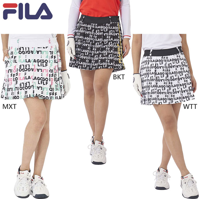 S M L BKT MXT WTT ゴルフパンツ おしゃれ オシャレ かわいい 女性用 ウィメンズ LADY WOMEN 最安値に挑戦！FILA GOLF　フィラ ゴルフってどんなブランド？？1911年にフィラ兄弟によりイタリア・ビエラで、ニット素材工場として誕生。 その後オリジナルのアンダーウェアの販売を開始し、1940年には社名を創業者兄弟の名前からFILAとして展開を始めます。 70年代に入るとコットンリブ素材を開発し、この素材を使用したスポーツウェアを発売し、 それまで白一色だったテニスウェアに色を加えたデザインは、当時の人々に一躍注目を集めました。また当時スポーツメーカーとしては 画期的なプロプレーヤーとのスポンサー契約という宣伝方法を採用しました。 80から'90年代にかけて、FILAを着用するスポーツ選手やアーティストが増えるとともに、 「ちょっとおしゃれ」なスポーツウェアとして認知され、現在ではテニス、ゴルフを中心としたウェアやシューズに加え、「FUN FEEL LIFE」として、FILAのスポーツライフスタイルを展開しています。こちらの商品の素材、サイズ、機能など【FILAminiライン登場！】小柄な方にもかわいく着こなしていただけるようサイズ展開を増やしました。タイトめに着こなしたい方にもおすすめです。自分にぴったりのかわいいウェアで、ゴルフをもっとハッピーに。「FILA GOLF」をアレンジしたタイポグラフィ柄。スイング時に中が見えないか心配な方にも安心な見せパン仕様になっております。■機能：・吸汗速乾・UVカット・撥水加工・ストレッチ■素材：【本体】ポリエステル：100%【別布】ポリエステル：59% 綿：38% ポリウレタン：3%【裏地】ポリエステル：100%■実寸サイズ：サイズウエスト総丈裾幅ヒップXS66369083S70389487M74409891L784210295※こちらの商品は、返品・交換不可となります。※当店では、システムで在庫調整を行っております。在庫更新のタイミングにより、在庫切れの為、稀にご用意できない場合がございます。