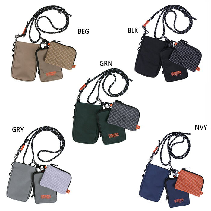 ユニバーサルオーバーオール メンズ レディース マルチザイルショルダー コインケース カードケース 小..