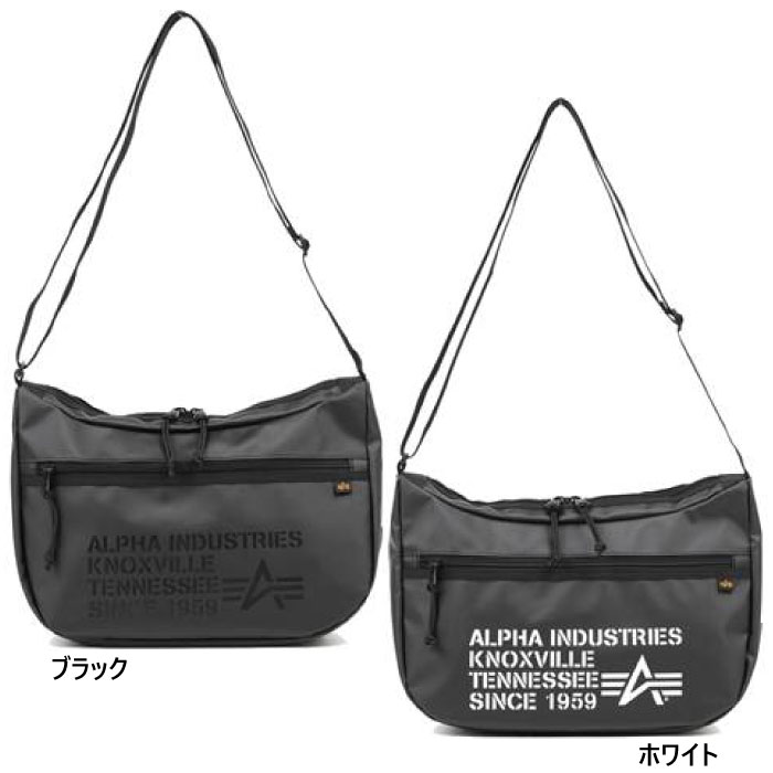 アルファインダストリーズ バッグ メンズ アルファ インダストリーズ メンズ レディース ROUND SHOULDER ショルダーバッグ 肩掛け 鞄 ホワイト 白 ブラック 黒 送料無料 ALPHA INDUSTRIES 6630210 6630220