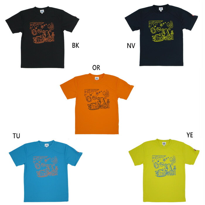 ジュウイック メンズ レディース ジュニア モンストロ 卓球ウェア トップス 半袖Tシャツ ブラック 黒 ネイビー ブルー 青 イエロー オレンジ 黄色 送料無料 JUIC 5653