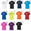 ミズノ メンズ レディース Tシャツ フィットネス トレーニングウェア トップス 半袖Tシャツ 陸上 ランニング ホワイト 白 ブラック 黒 ネイビー ブルー レッド 送料無料 Mizuno 32MAA155(4)