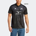アディダス メンズ オールブラックス ラグビー サポーターズポロシャツ ラグビーウェア トップス 半袖 ニュージーランド代表 ブラック 黒 送料無料 adidas DCF43