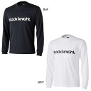 ブラックナイト メンズ レディース ジュニア ドライロングTシャツ テニス バドミントンウェア トップス 吸汗速乾 UVケア ホワイト 白 ブラック 黒 送料無料 blackknight T-3218U(4)
