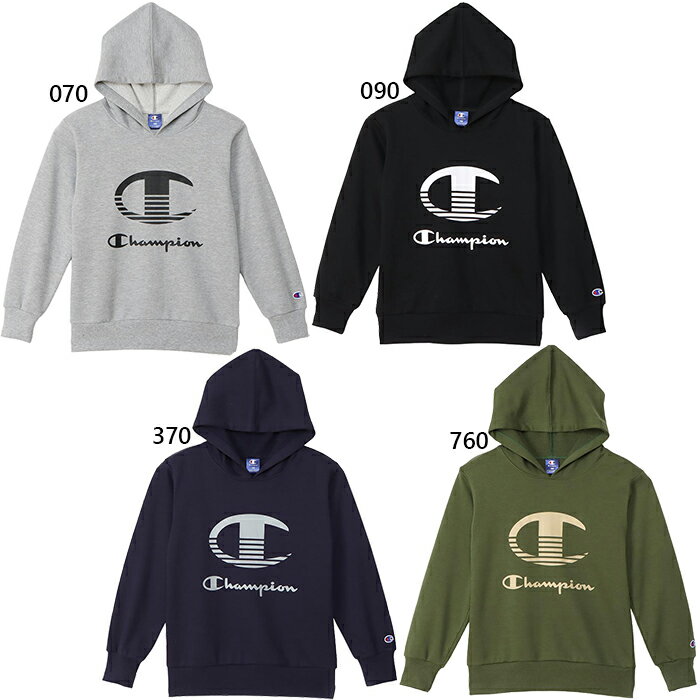 チャンピオン ジュニア キッズ フーデッドスウェットシャツ パーカー トップス カジュアルウェア プル..