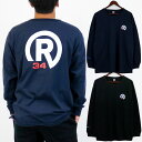 リアルビーボイス メンズ レディース RBV R34 ロング スリーブ Tシャツ LONG SLEEVE T-SHIRTS 長袖Tシャツ トップス ブラック 黒 ネイビー 送料無料 RealBvoice 10401-11789