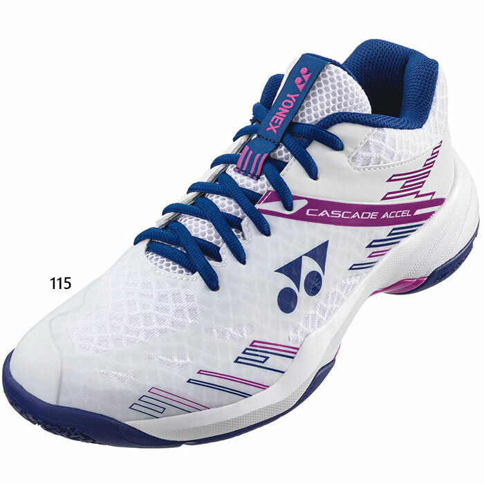 ヨネックス メンズ レディース パワークッションカスケードアクセルミッド バドミントンシューズ ミッドカットモデル ホワイト 白 送料無料 YONEX SHBC...