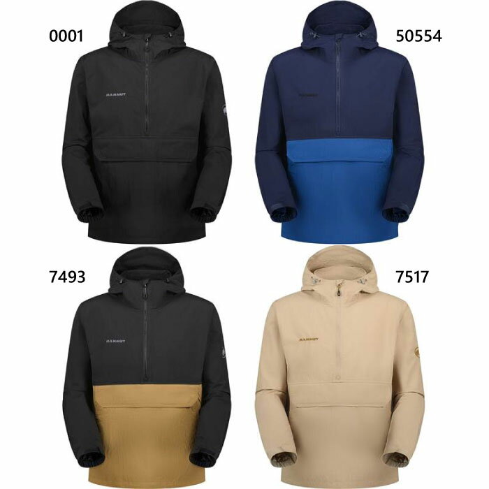 マムート メンズ Hiking WB Hooded Anorak AF アウトドアウェア トップス ブラック 黒 カーキ 送料無料 Mammut 1012-00730 1