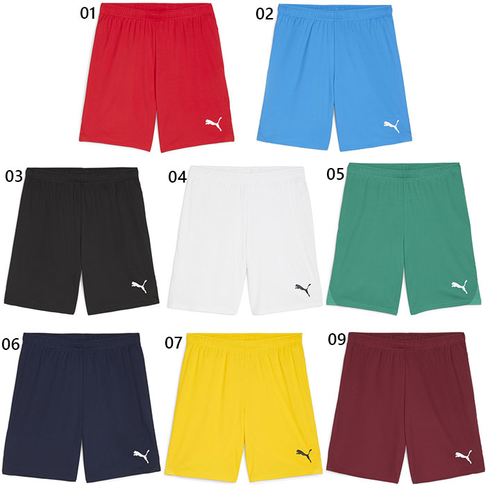 プーマ メンズ チームゴール TEAMGOAL ゲームパンツ サッカーウェア フットサルウェア ボトムス ショートパンツ ホワイト 白 ブラック 黒 ネイビー ブルー レッド 青 赤 イエロー グリーン 送料無料 PUMA 706377