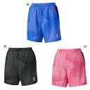 ゴーセン レディース ハーフパンツ テニス バドミントンウェア ボトムス ハーフパンツ ショーツ ショートパンツ 消臭繊維 ブラック 黒 ブルー 青 ピンク 送...