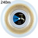 240m ダンロップ メンズ レディース アイコニック・オール ロールタイプ ICONIC ALL テニス用品 硬式テニス ロールガット ストリング 送料無料 ...
