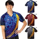 JTTA公認 ニッタク メンズ レディース ジュニア スカイユニティーシャツ 卓球ウェア トップス 半袖 吸汗速乾 伸縮 ブラック 黒 ブルー レッド 青 赤 ...