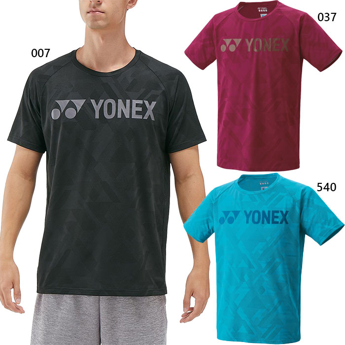 ヨネックス メンズ レディース ユニドライTシャツ フィットスタイル テニス バドミントンウェア トップス 半袖Tシャツ ブラック 黒 ブルー レッド 青 赤 送料無料 YONEX 16715