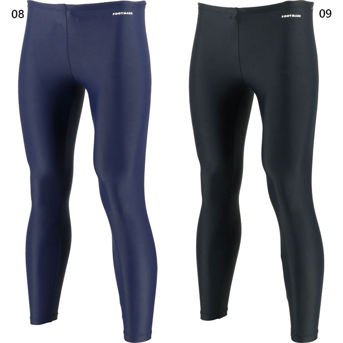 140-150サイズ フットマーク ジュニア キッズ スイムレギンス スイムウエア スイミング 水泳 ボーイズ水着 ガールズ水着 ブラック 黒 送料無料 FOOTMARK 101586J