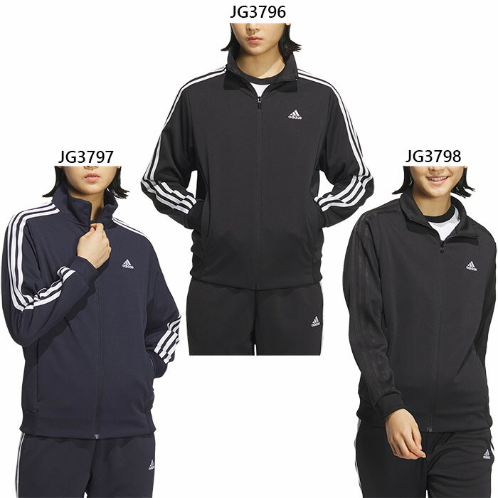 アディダス レディース 3ST WU JKT ジャージ トップス フィットネス トレーニングウェア 長袖 アウター ブラック 黒 送料無料 adidas KTX40