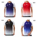 ニシスポーツ メンズ レディース ジャカードレーシングTシャツ フィットネス トレーニングウェア トップス 半袖 吸汗速乾 ブラック 黒 ネイビー ブルー レッ...