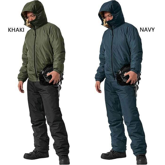 上下セット マック メンズ レディース テガル TEGARU 防水 防寒 スーツ レインウェア アウトドア キャンプ ジャケット アウター セットアップ ネイビ...