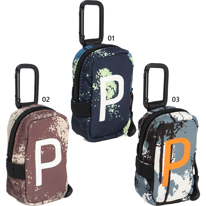 プーマゴルフ メンズ レディース PCL AOP ボールケース ゴルフ用品 ブラック 黒 ネイビー ブラウン 茶色 送料無料 Puma Golf 091231