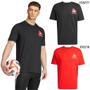 アディダス メンズ プレデター PREDATOR ヒストリー グラフィック Tシャツ サッカーウェア フットサルウェア トップス 半袖Tシャツ ブラック 黒 レ...