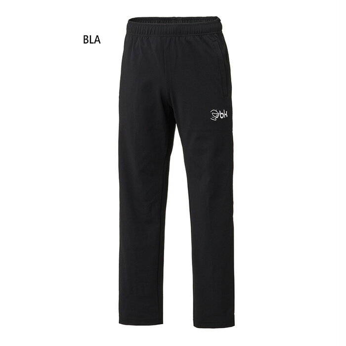 ブラックナイト メンズ レディース ロングパンツ ストレッチソリッドパンツ テニス バドミントンウェア ボトムス ブラック 黒 送料無料 blackknight S-4450U