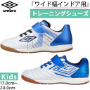 ワイド幅 アンブロ ジュニア キッズ 1本ベルト アクセレイタ- SB JR WIDE IN インドア用 トレーニングシューズ サッカーシューズ 屋内用 ホワイ...