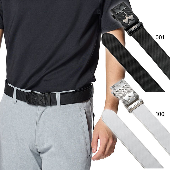 アンダーアーマー メンズ UAアジャスタブル ベルト ゴルフ用品 ホワイト 白 ブラック 黒 送料無料 UNDER ARMOUR 1384847