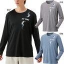 ヨネックス メンズ レディース ユニロングスリーブTシャツ フィットスタイル テニス バドミントンウェア トップス 長袖 吸汗速乾 ブラック 黒 グレー ブルー...