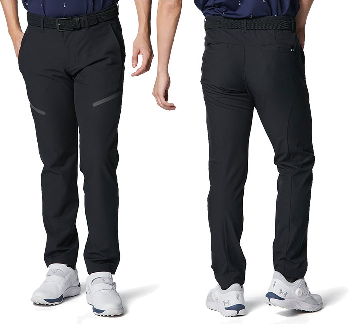 アンダーアーマー メンズ UAドライブ 3D テーパードパンツ ゴルフウェア ボトムス ストレッチ ブラック 黒 グレー 灰色 送料無料 UNDER ARMOUR 6001261