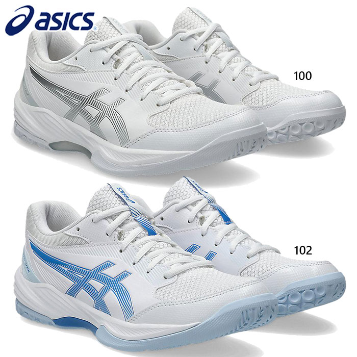 普通幅 アシックス レディース ゲルタスク4 GEL-TASK 4 ハンドボールシューズ ローカット 室内用 インドア ホワイト 白 送料無料 asics 1072A106